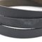 Api III Black Leather Bangle with 3 Rows from Hermes 4