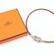 Natural Silver Leather & Metal Bangle from Hermes 8