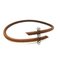 Roulette Hill Leather and Metal Bangle from Hermes 3