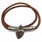 Vivilide Heart Leather and Metal Bracelet from Hermes 2