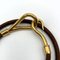 Bracelet with 2 Rows in Leather & Gold from Hermes 4