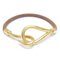 Brown & Gold Leather Bracelet from Hermes 9