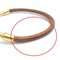 Brown & Gold Leather Bracelet from Hermes 8