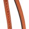 Hermes Raniere Choker Necklace Bracelet Leather Strap Orange 2