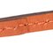 Hermes Raniere Choker Necklace Bracelet Leather Strap Orange 3