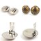 Hermes Earrings Cloisonne Metal/Enamel Silver/Beige/Gray Women's, Set of 2 4
