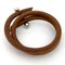 Bracelet Roulette Hill Brown Silver 3 Ball Leather Metal Double Ladies from Hermes 7