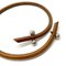 Bracelet Roulette Hill Brown Silver 3 Ball Leather Metal Double Ladies from Hermes 8