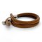 Bracelet Roulette Hill Brown Silver 3 Ball Leather Metal Double Ladies from Hermes 3