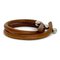 Bracelet Roulette Hill Brown Silver 3 Ball Leather Metal Double Ladies from Hermes 5