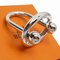 Scarf Ring in Silver Metal from Hermes 3