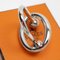 Scarf Ring in Silver Metal from Hermes 5