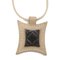 Beige Leather & Silve Touareg Necklace from Hermes 3