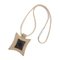 Beige Leather & Silve Touareg Necklace from Hermes 1