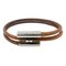 Brown Leather Turni Lady's Bracelet from Hermes 1