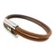 Brown Leather Turni Lady's Bracelet from Hermes 2