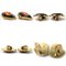 Boucles d'Oreilles Hermes Métal Cloisonné/Émail Doré/Noir/Multicolore Femme, Set de 2 4