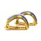 Hermes Earrings Cloisonne Metal/Enamel Gold/Blue/Yellow Women's E55987F, Set of 2 3
