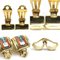 Hermes Earrings Cloisonne Metal/Enamel Gold X Multicolor Women's, Set of 2 4
