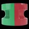Ano Bangle Plastic Pink Green Bicolor from Hermes 1