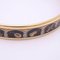 Armreif Armband Email Metall/Emaille Gold/Schwarz/Mehrfarbig Damen von Hermes 4