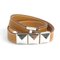 Bracelet Medor Leather/Metal Brown/Silver from Hermes 2