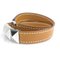 Bracelet Medor Leather/Metal Brown/Silver from Hermes 3