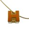 Orange Metall Halskette von Hermes 3