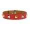 Mini Dog Square Crew Bracelet in Red from Hermes, Image 1