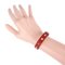 Mini Dog Square Crew Bracelet in Red from Hermes, Image 8
