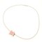 H Cube Metal Pink and Silver Necklace from Hermes 1