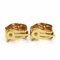 Red Cloisonne Enamel & Gold Plate Earrings from Hermes 3