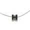 H Cube Necklace in Silver Blue from Hermes 1