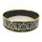 Enamel Bangle Bracelet in Black Gold from Hermes 2