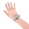 Medor Anfini Clute Double Tour Bracelet in Silver Metal from Hermes 6