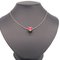 Cage Do Ash H Cube Silver Red Metal Enamel Necklace Chain from Hermes 6