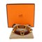 Bracelet Medor Vintage en Cuir avec Finitions Gravées v Or Rouge de Hermes 8