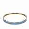 Uni Metal Enamel Gold Blue Bracelet from Hermes 8
