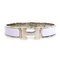 HERMES Bangle Bracelet Click Crack H Metal/Enamel Silver/Light Purple Women's e55940i 2