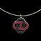 HERMES Isatis Necklace Pink SV925 Silver Metal Women's, Image 1