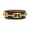 HERMES Bangle Bracelet Chaine d'Ancre Leather/Metal Navy/Gold Unisex 3