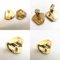 Hermes Earrings Enamel Metal Cloisonne Gold, Set of 2 3