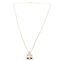 Irene H Motif Metal Rose Gold Necklace from Hermes 1