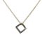 Pink Metal & Silver H Cube Necklace from Hermes 2