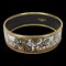HERMES bangle bracelet enamel accessory carriage horse cloisonne gold light blue brown GP plated ladies accessories 1