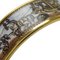HERMES bangle bracelet enamel accessory carriage horse cloisonne gold light blue brown GP plated ladies accessories 2