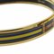 HERMES bracelet jonc émail accessoire ceinture motif cloisonné or bleu jaune plaqué dames accessoires 9