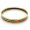HERMES bangle bracelet enamel accessory belt pattern cloisonne gold blue yellow plated ladies accessories 3