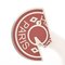 HERMES Carrousel Pin Badge Serie Broche Metal Lacado Plata Rojo S-154905, Imagen 2