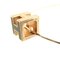 H Cube Metal & Pink Gold Necklace from Hermes 4